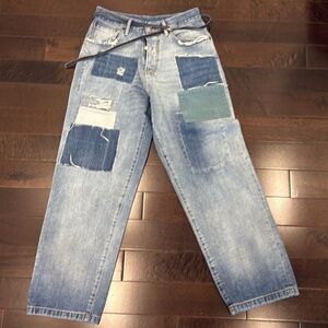 Acne Studios patchwork jeans